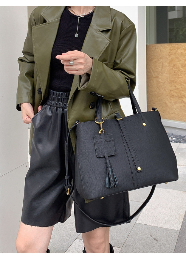 大容量牛革トートバッグ|斜め掛けバッグ|手提げバッグ|レザービジネスバッグ