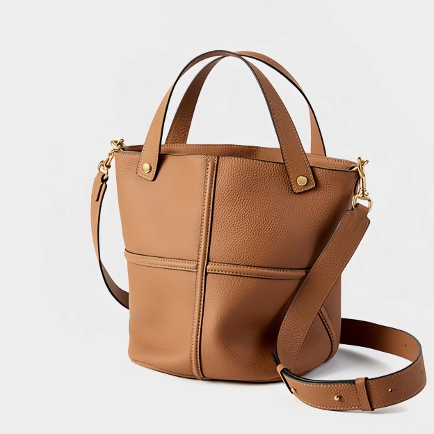 エレガントで高級感！•カラメル|黒|2色•3WAY•上質な厚手な天然軟めな牛革ハンドバッグ•牛革ショルダーバッグ