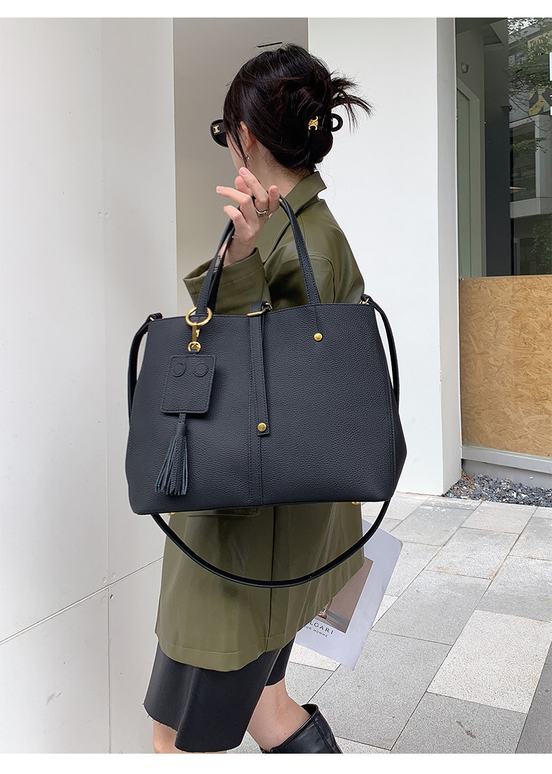 大容量牛革トートバッグ|斜め掛けバッグ|手提げバッグ|レザービジネスバッグ