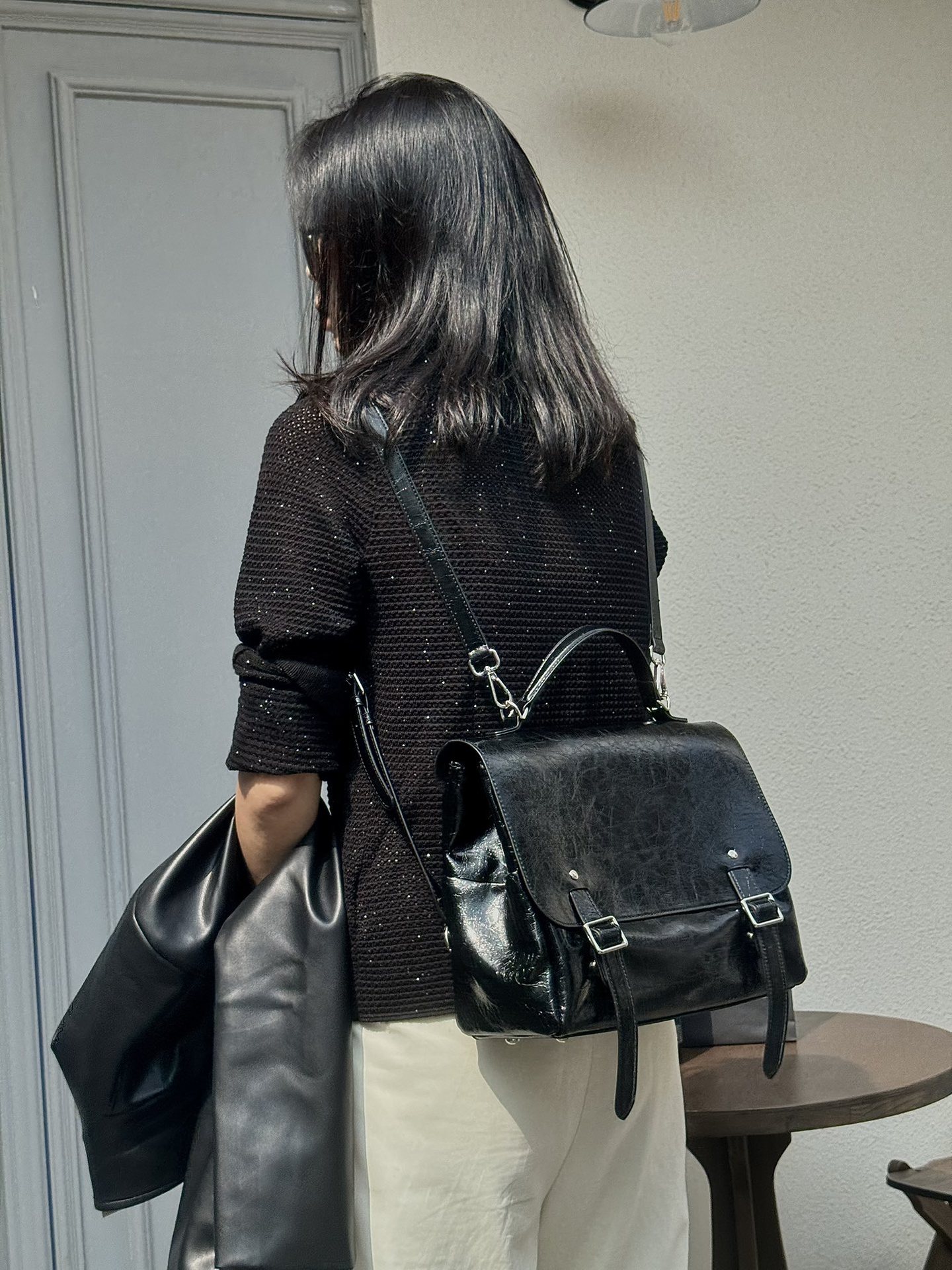 ▪高級感 ！ ▪4色•3つの使用モードを切り替え自在▪天然な牛革リユックバック▪牛革ショルダーバッグ▪ハンドバッグ