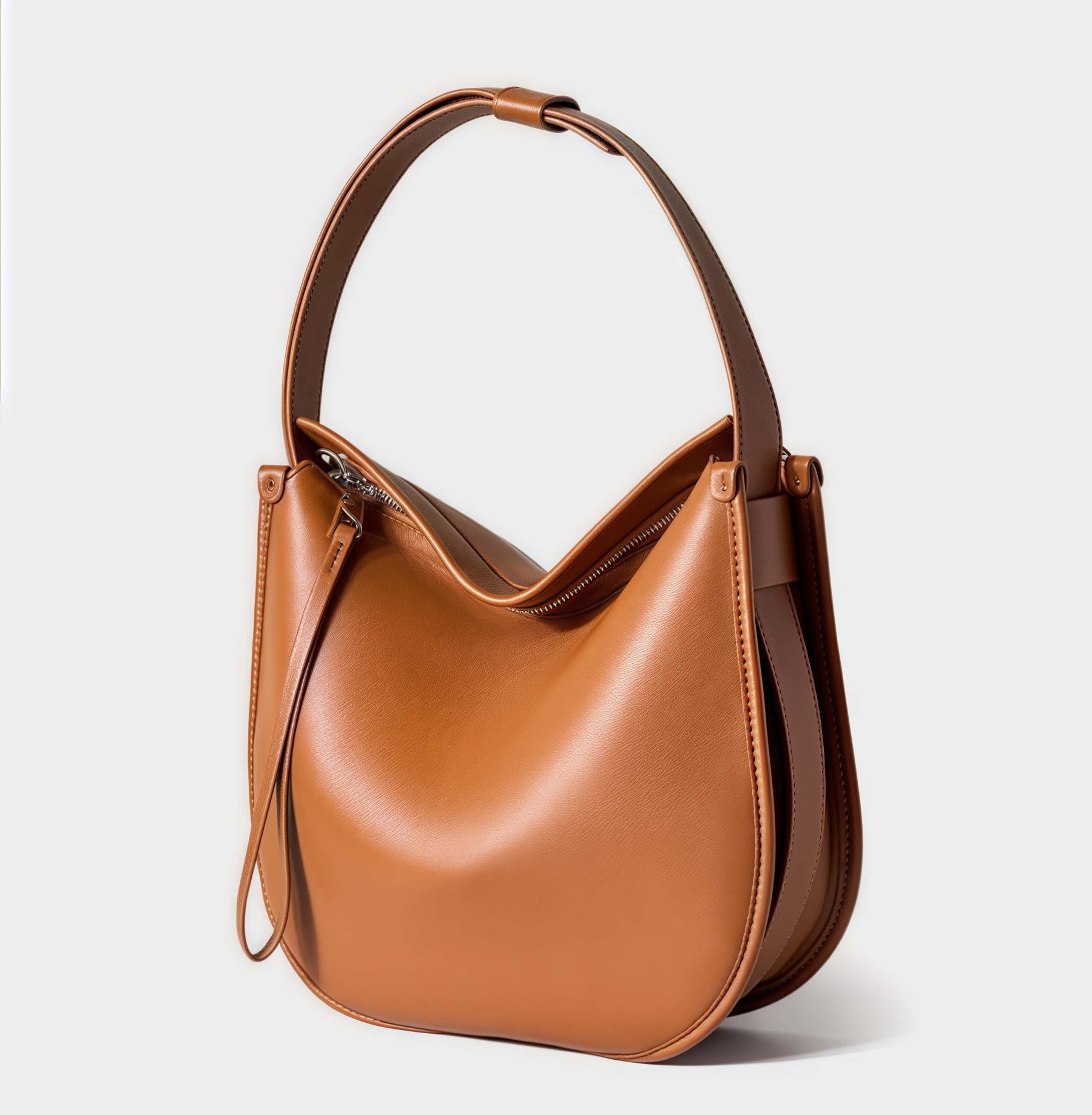 スタイリッシュなレトロ ！•カラメル|コーヒー|黒|3色•天然牛革シングルショルダーバッグ•牛革トートバッグ