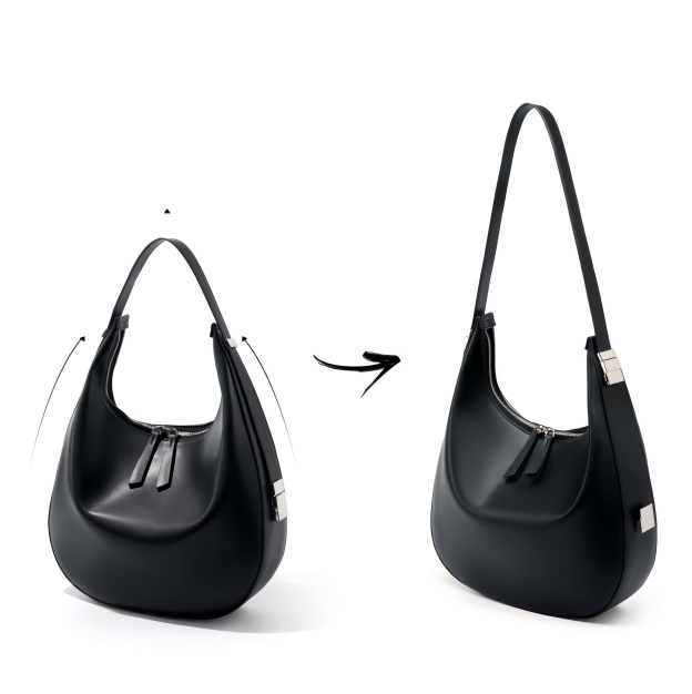 高級感たっぷり！•乳白|黒|2色•天然牛革トートバッグ •牛革シングルショルダーバッグ