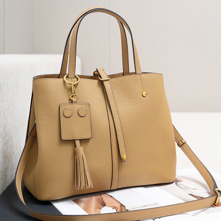 大容量牛革トートバッグ|斜め掛けバッグ|手提げバッグ|レザービジネスバッグ