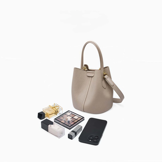 子袋付きの多機能牛革バッグ|本革ハンドバッグ｜斜め掛けバッグ｜2本のショルダーストラップが付属して