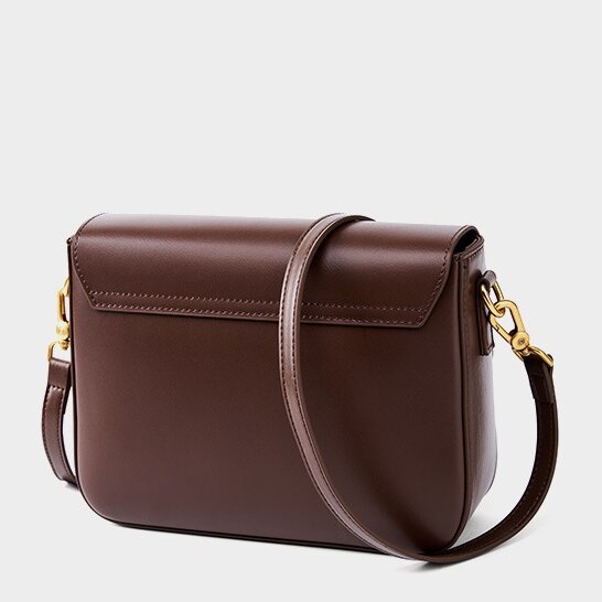 軽くて持ちやすい ！黒|白|コーヒー|カラメル|4色|牛革斜ショルダーバッグ