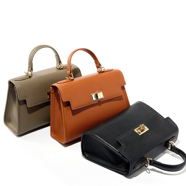 上品な気質 ！|黒|カラメル|カーキ|3色|牛革ハンドバッグ|牛革ショルダーバッグ
