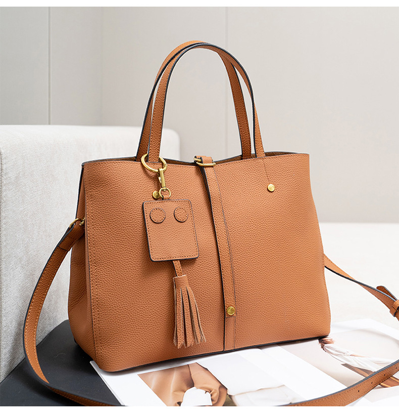 大容量牛革トートバッグ|斜め掛けバッグ|手提げバッグ|レザービジネスバッグ