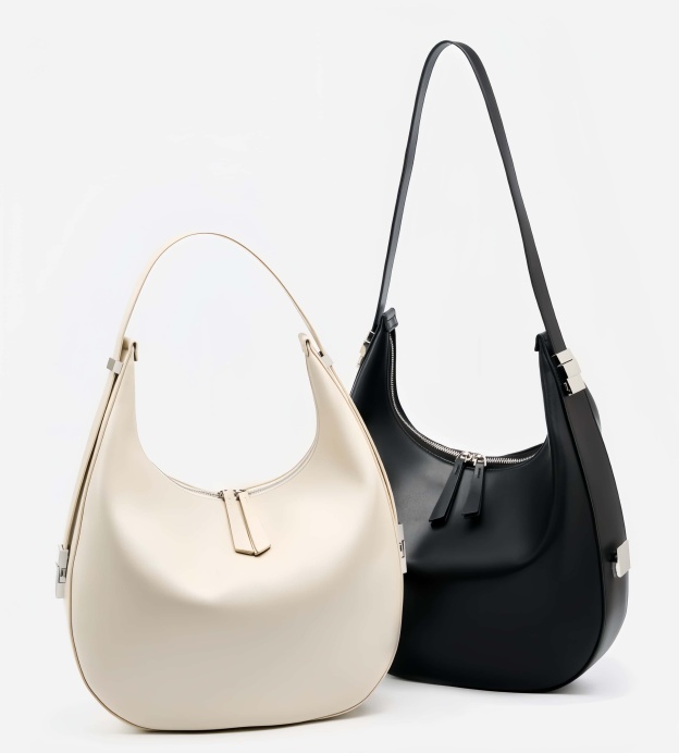 高級感たっぷり！•乳白|黒|2色•天然牛革トートバッグ •牛革シングルショルダーバッグ