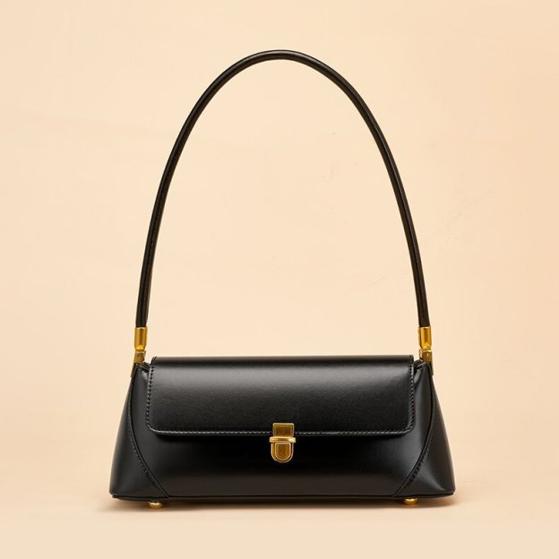 高級感 !|茶|黒|白|カーキ|4色|牛革ショルダーバッグ|牛革ハンドバッグ