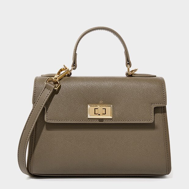 上品な気質 ！|黒|カラメル|カーキ|3色|牛革ハンドバッグ|牛革ショルダーバッグ