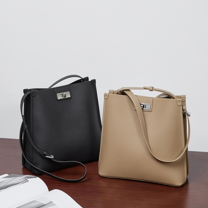 細部まで丁寧 ！|黒|カーキ|天然牛革斜ショルダーバッグ|牛革肩掛けバッグ