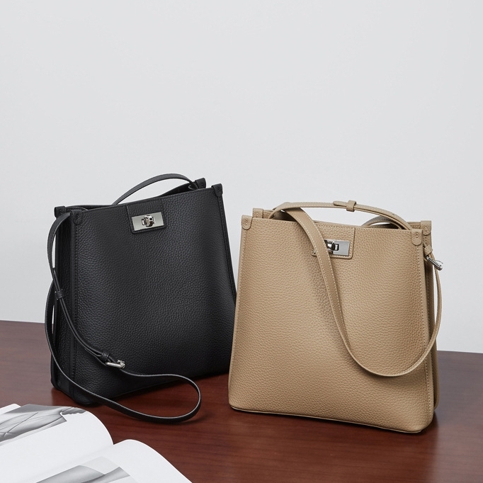 細部まで丁寧 ！|黒|カーキ|天然牛革斜ショルダーバッグ|牛革肩掛けバッグ