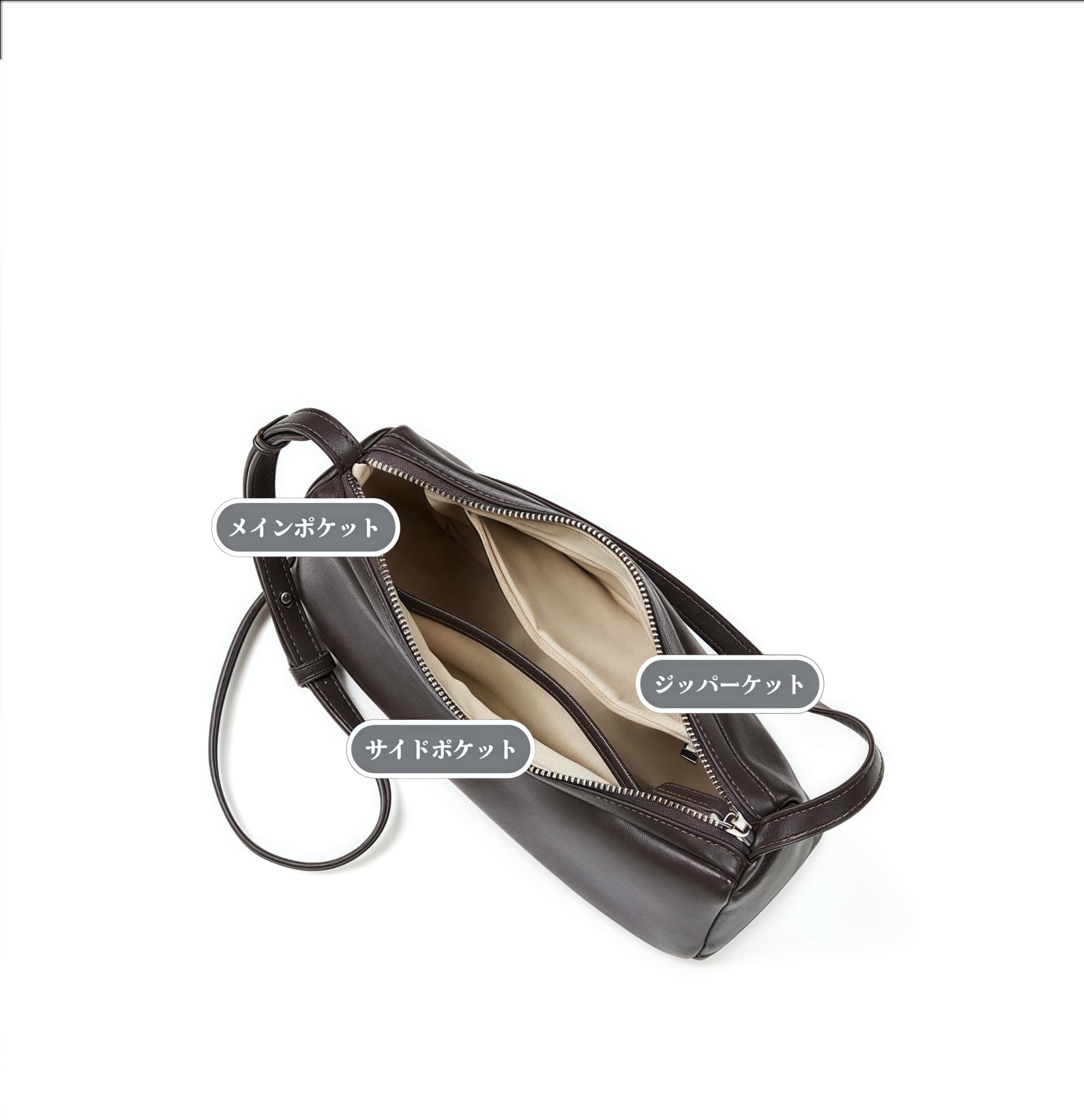 新発売！|ベージュ|黒|コーヒー|3色|牛革サコッシュ|牛革ショルダーバッグ|携帯ポーチ|牛革斜め掛けバッグ