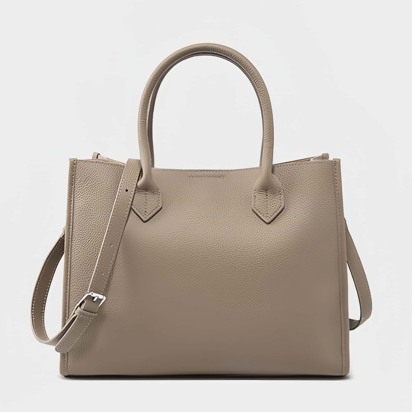 エレガント！グレー|黒|カラメル|3色•3WAY•天然の厚みのある柔らかい牛革ハンドバッグ•牛革肩掛けバッグ