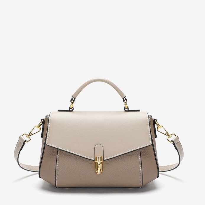 牛革斜め掛けバッグ|片肩バッグ|牛革ハンドバッグ|スーツに合わせる