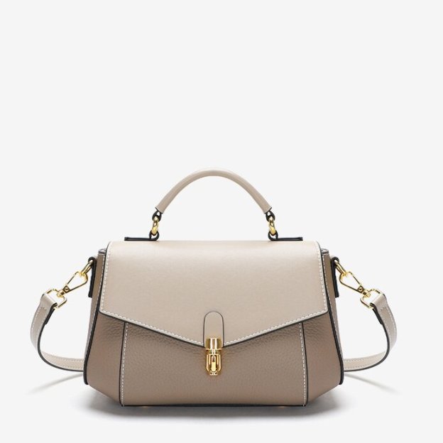 牛革斜め掛けバッグ|片肩バッグ|牛革ハンドバッグ|スーツに合わせる