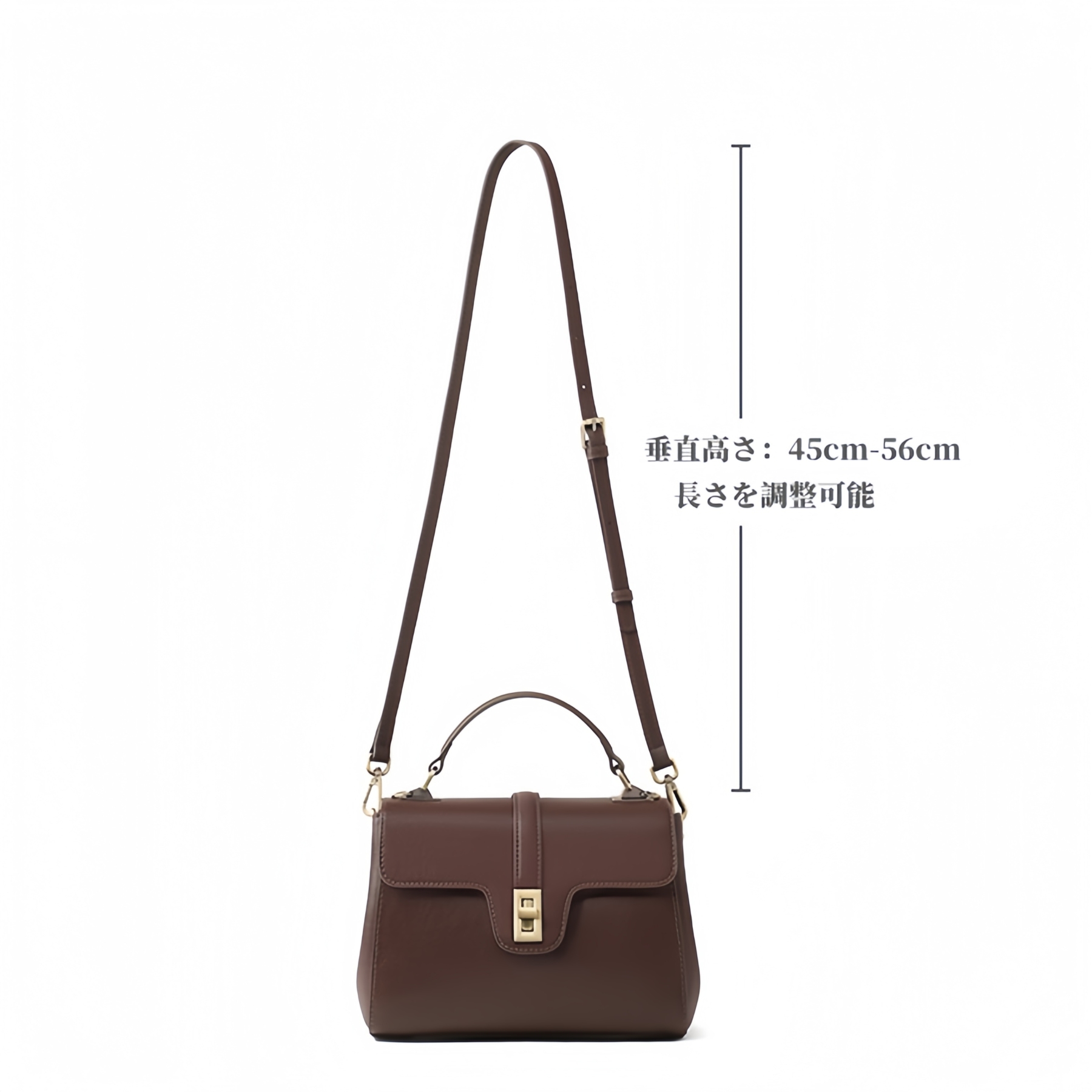 優雅な雰囲気 ！※茶※3WAY※天然牛革ハンドバッグ※牛革ショルダーバッグ