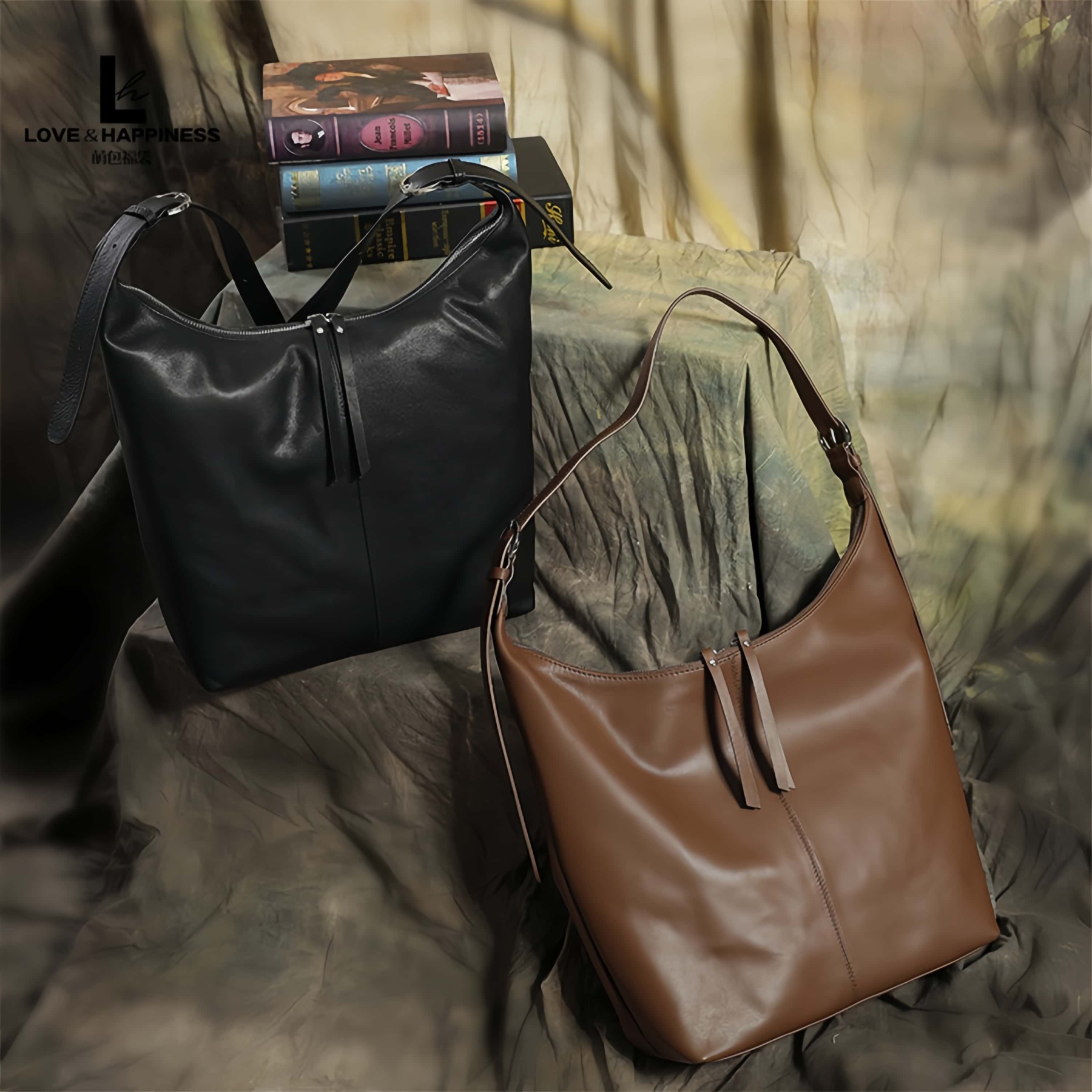 NEW ! •茶|黒|2色•上質な天然牛革斜ショルダーバッグ•牛革肩掛けバッグ• 