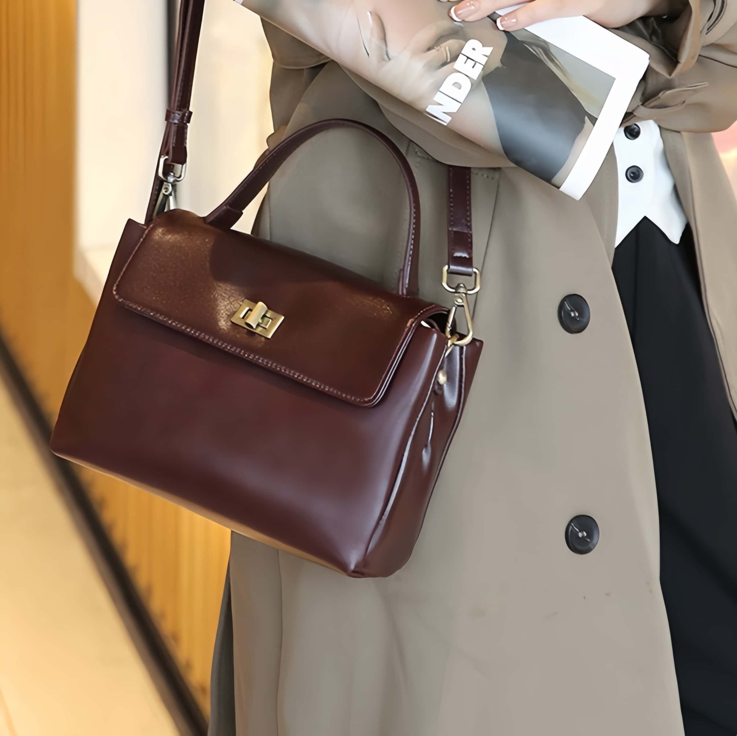 4色|レザーバッグ|牛革バッグ|通勤ビジネス|ハンドバッグ|斜め掛けバッグ