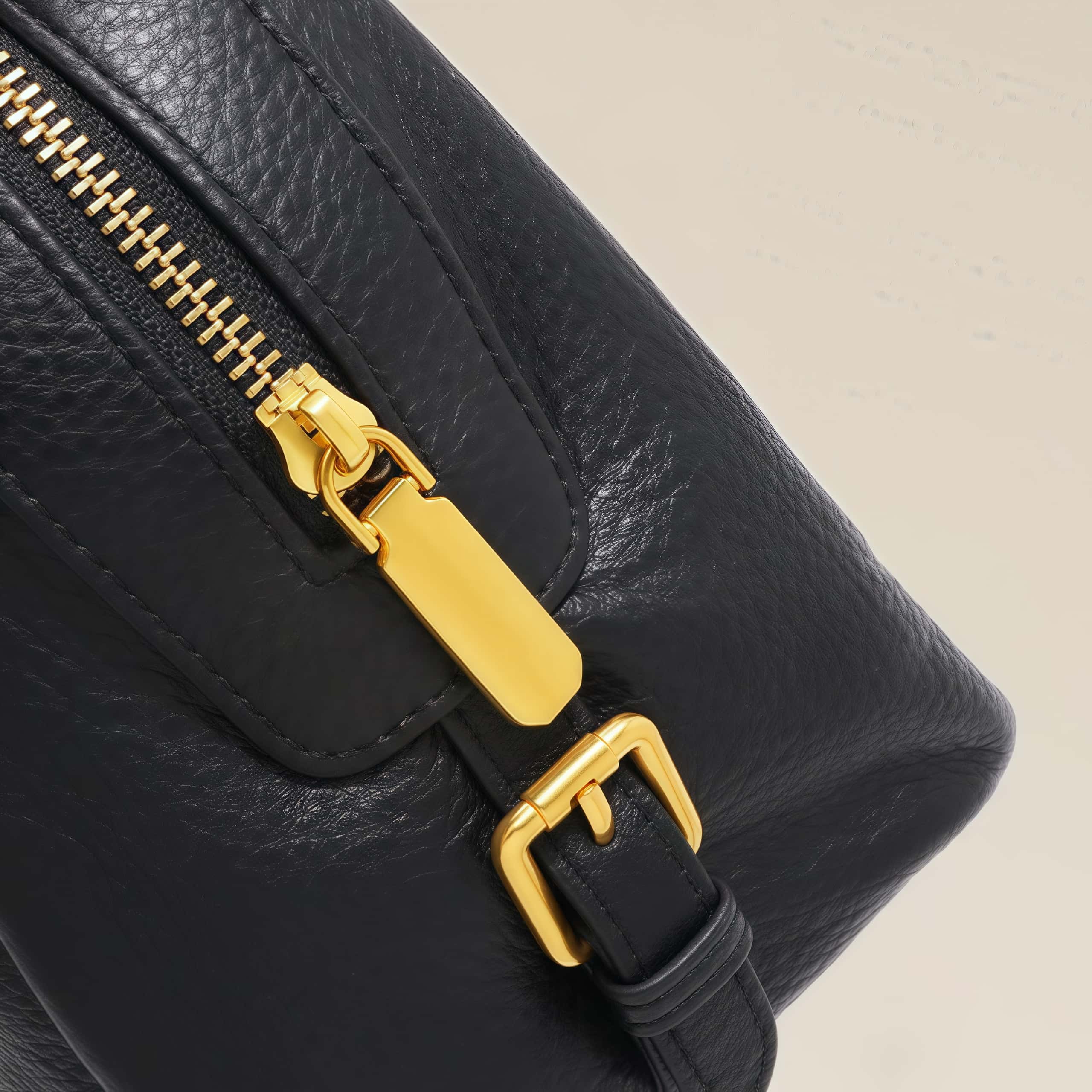 スタイリッシュ！•2色•3WAY•天然厚み柔らかい牛革ハンドバッグ・牛革肩掛けバッグ