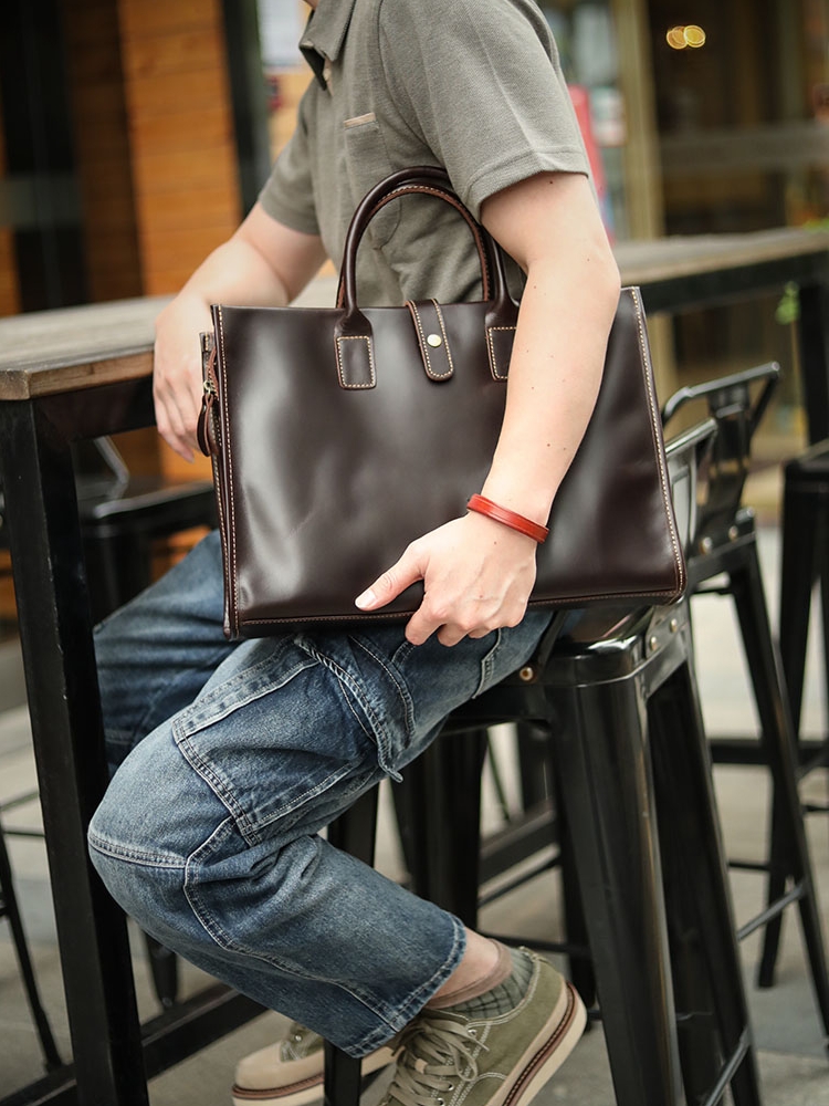 天然の牛革ビジネス・才フィスバッグ、斜ショルダーバッグ ST3098221HD