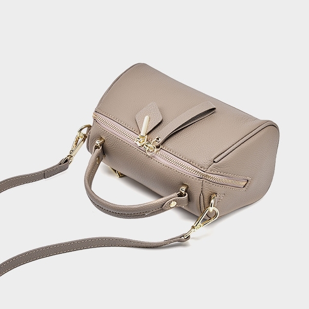 洗練されたエレガンス ！•グレー|黒|カラメル|3色•3WAY•天然牛革ハンドバッグ•牛革ショルダーバッグ