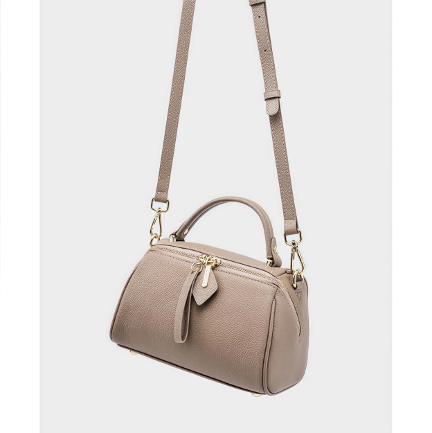 洗練されたエレガンス ！•グレー|黒|カラメル|3色•3WAY•天然牛革ハンドバッグ•牛革ショルダーバッグ