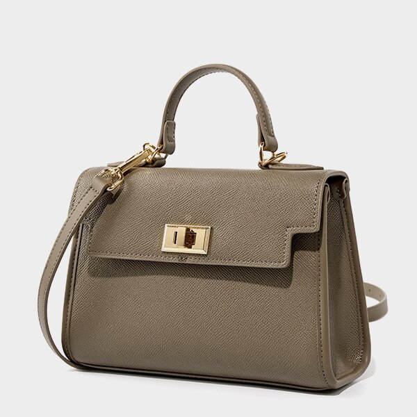 上品な気質 ！|黒|カラメル|カーキ|3色|牛革ハンドバッグ|牛革ショルダーバッグ