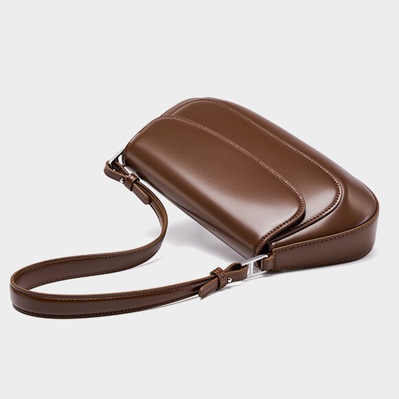 レザーエブニングバッグ|牛革ショルダーバッグ|斜め掛けバッグ