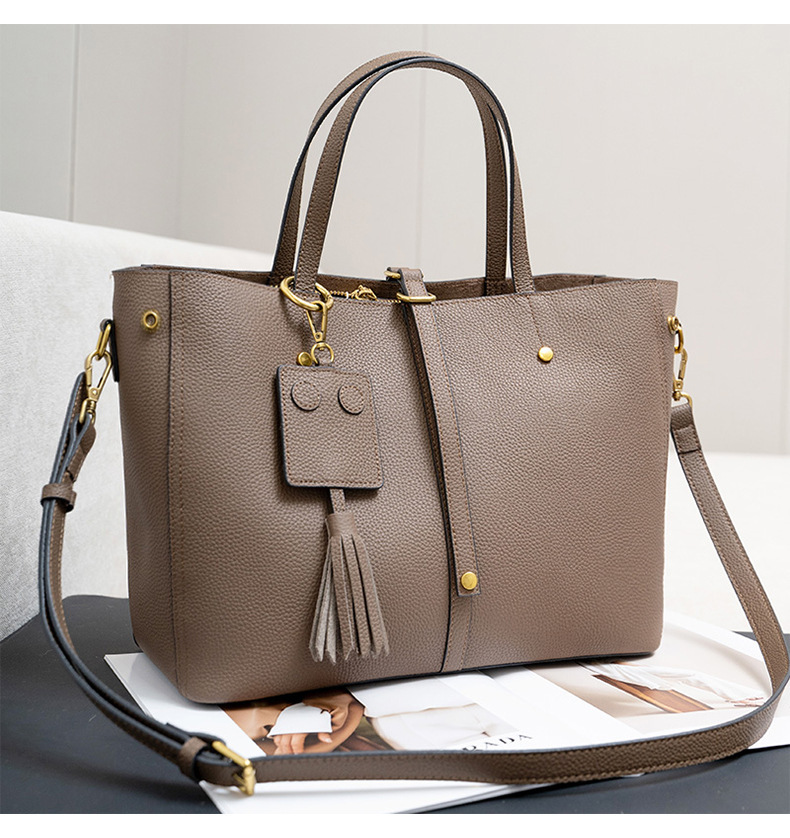 大容量牛革トートバッグ|斜め掛けバッグ|手提げバッグ|レザービジネスバッグ