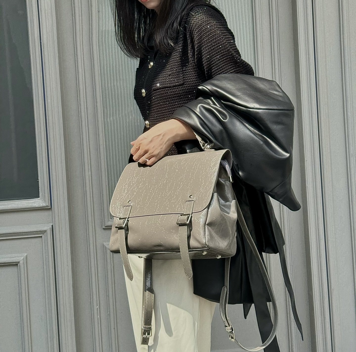 ▪高級感 ！ ▪4色•3つの使用モードを切り替え自在▪天然な牛革リユックバック▪牛革ショルダーバッグ▪ハンドバッグ