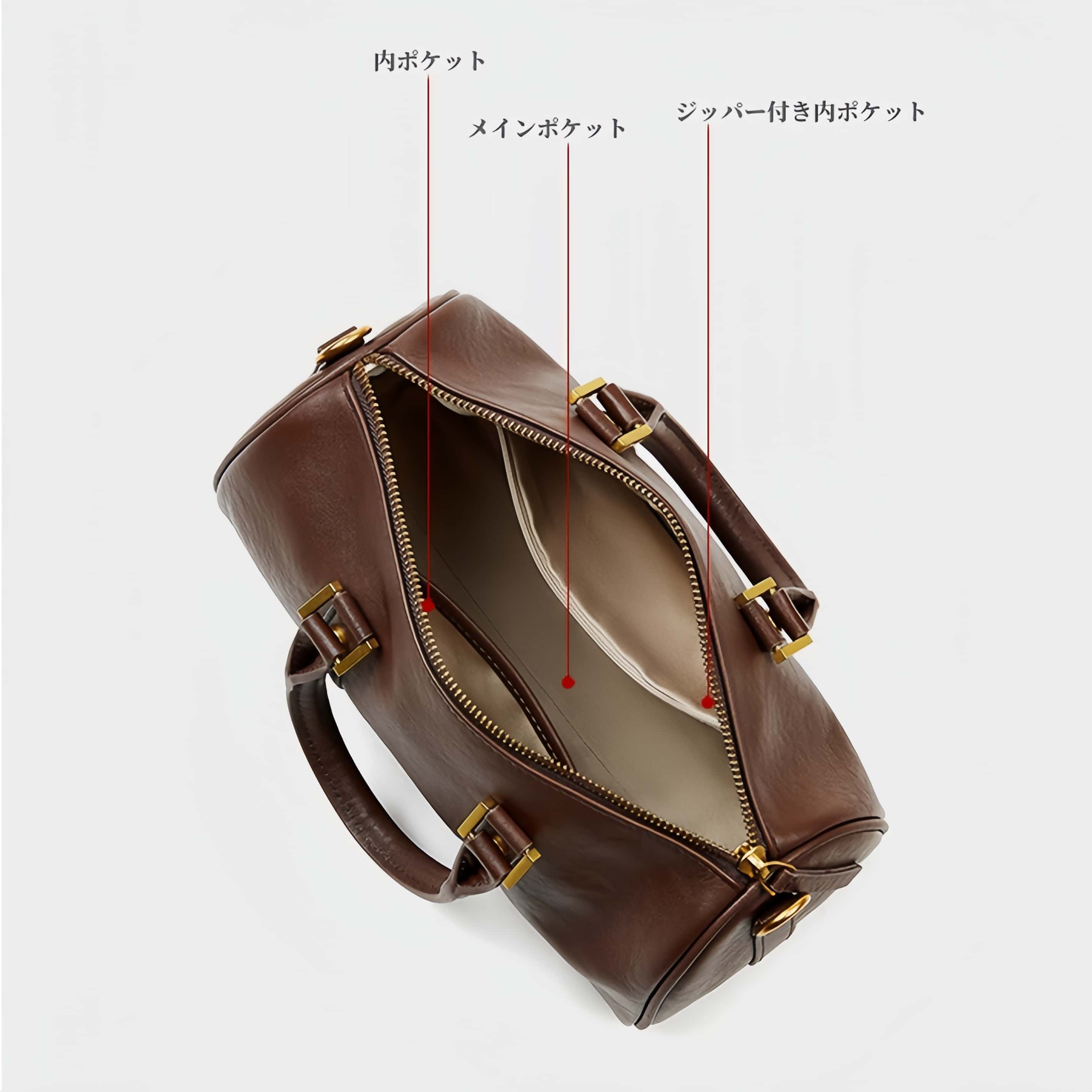 レトロな新作！•3色•3WAY•天然牛革ハンドバッグ•牛革ショルダーバッグ