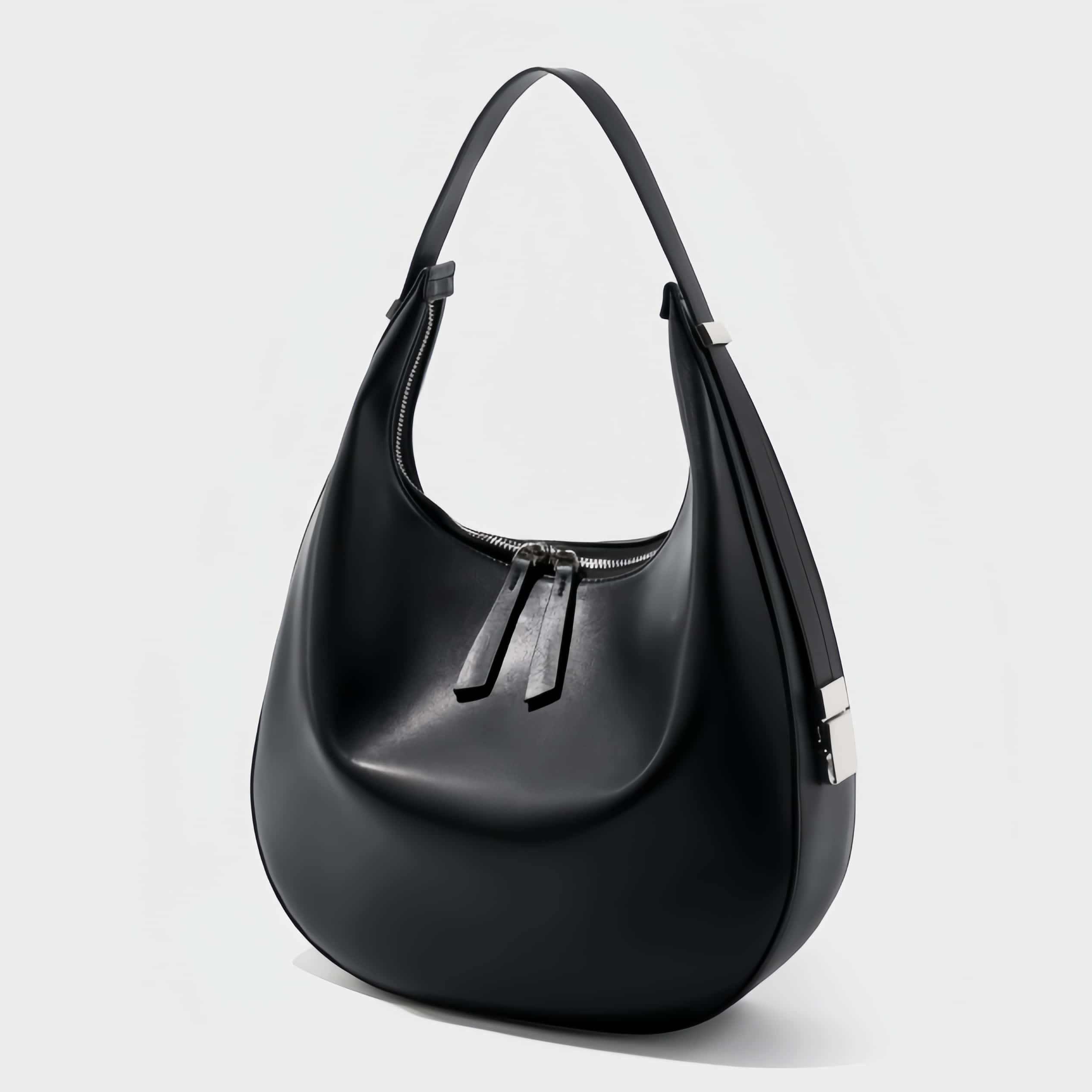 高級感たっぷり！•乳白|黒|2色•天然牛革トートバッグ •牛革シングルショルダーバッグ