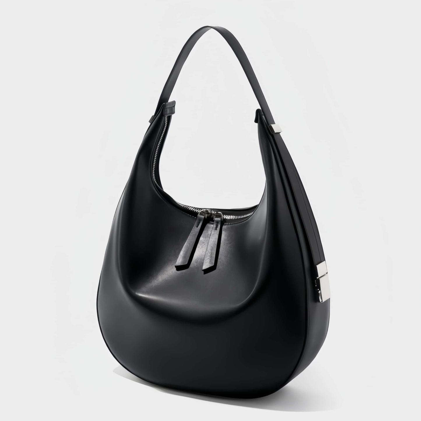 高級感たっぷり！•乳白|黒|2色•天然牛革トートバッグ •牛革シングルショルダーバッグ