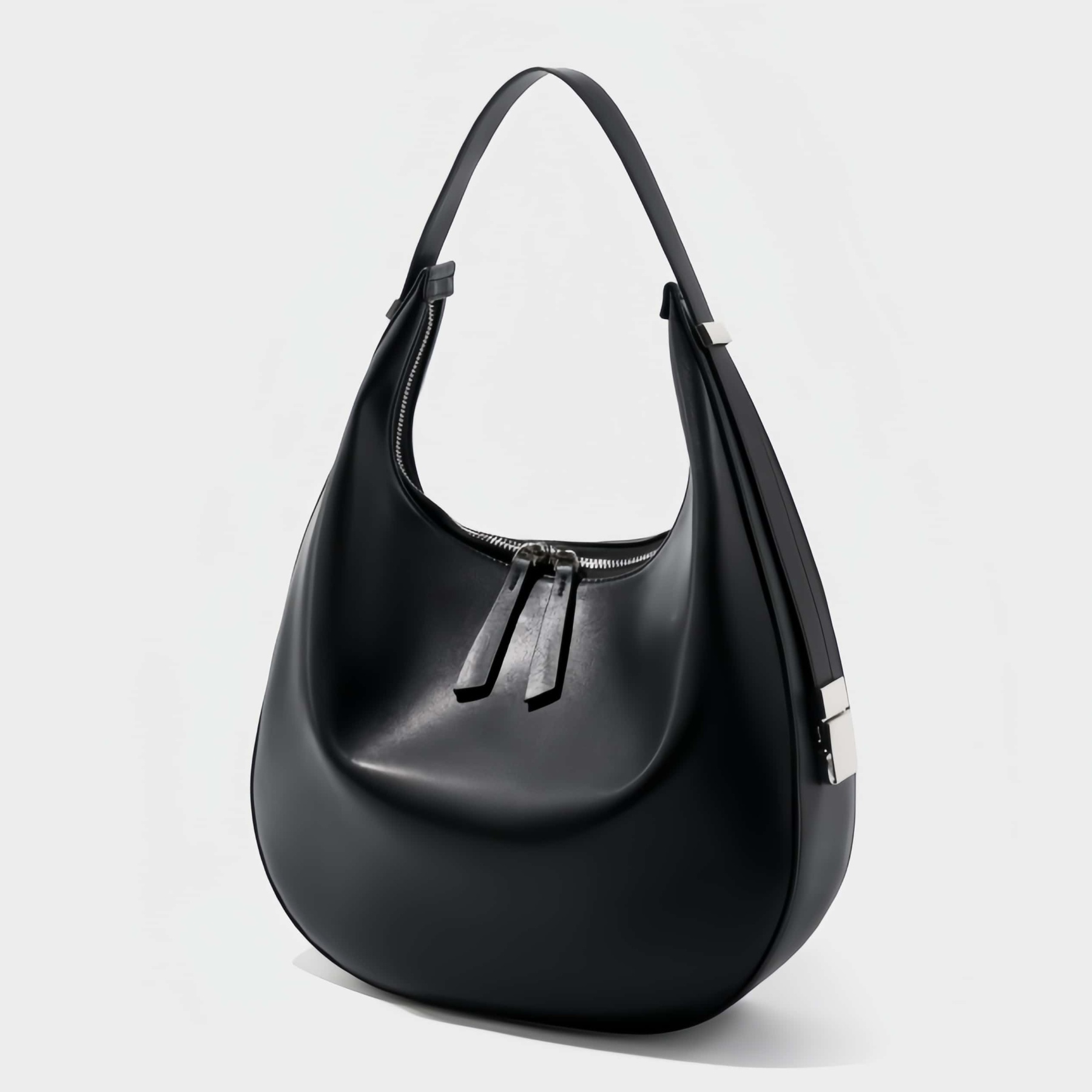 高級感たっぷり！•乳白|黒|2色•天然牛革トートバッグ •牛革シングルショルダーバッグ