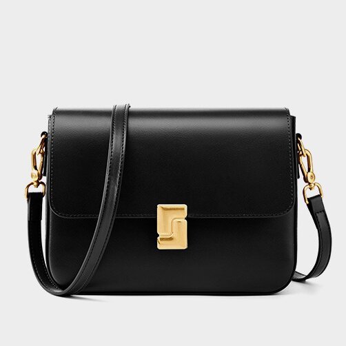 軽くて持ちやすい ！黒|白|コーヒー|カラメル|4色|牛革斜ショルダーバッグ