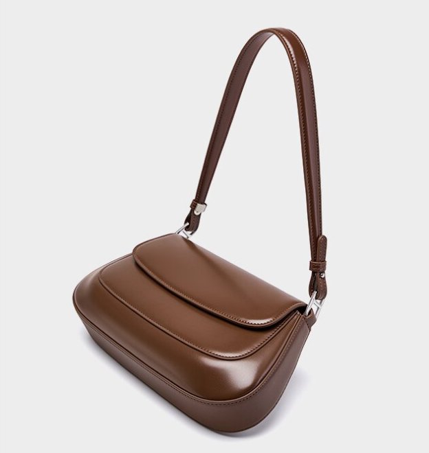 レザーエブニングバッグ|牛革ショルダーバッグ|斜め掛けバッグ