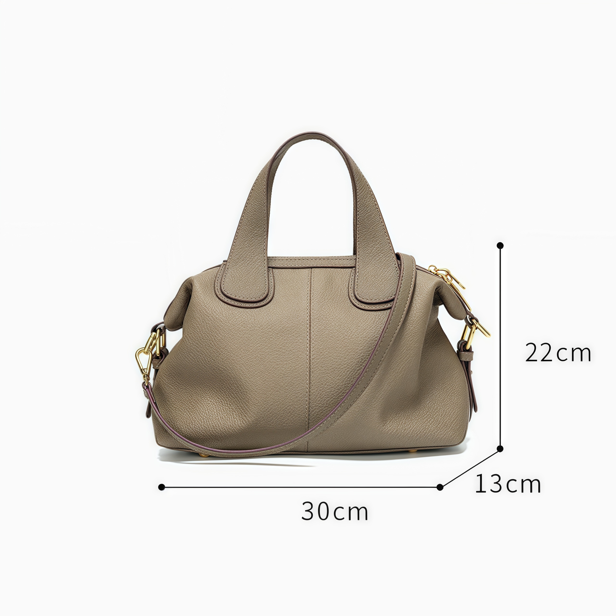 はフェミニンな魅力 ！•5色•3WAY•天然牛革ハンドバッグ•牛革ショルダーバッグ•2本の肩ベルト