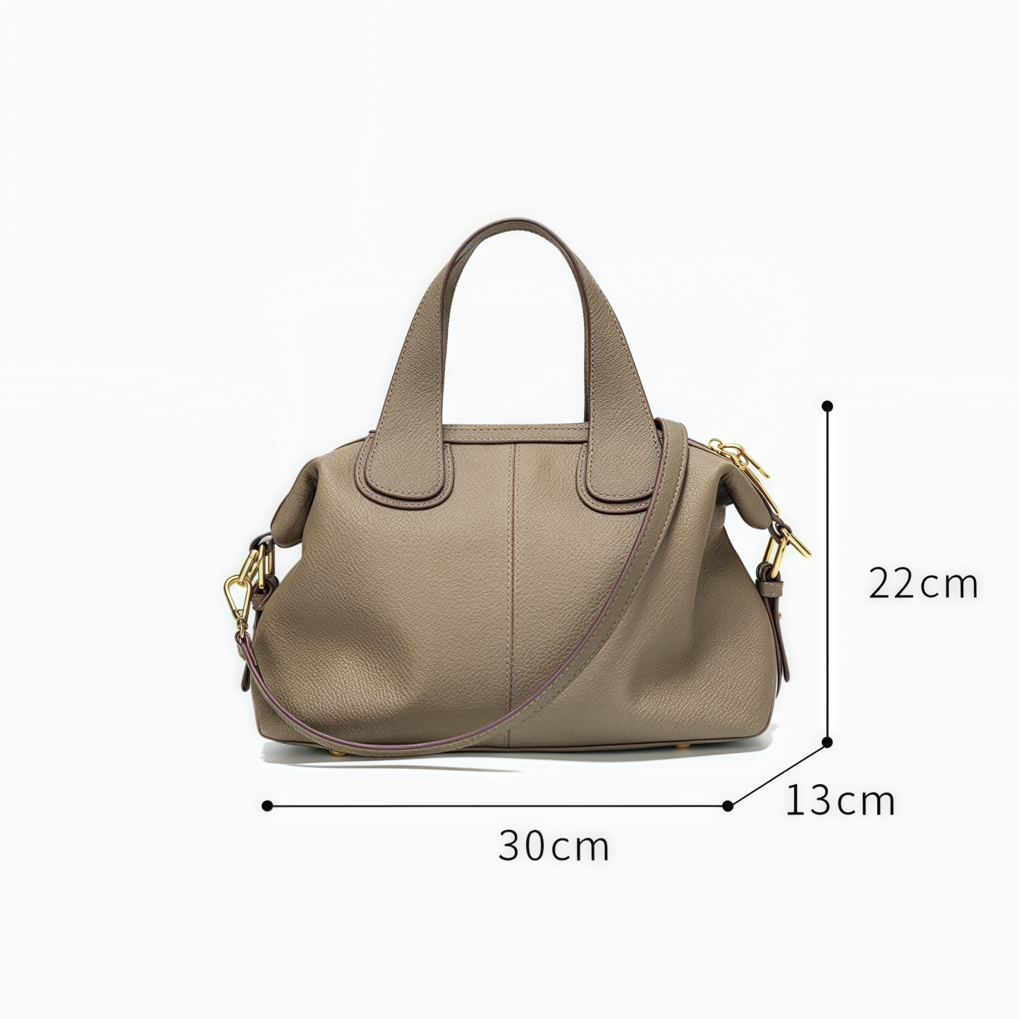 はフェミニンな魅力 ！•5色•3WAY•天然牛革ハンドバッグ•牛革ショルダーバッグ•2本の肩ベルト