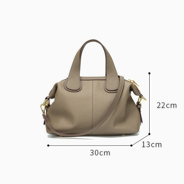 はフェミニンな魅力 ！•5色•3WAY•天然牛革ハンドバッグ•牛革ショルダーバッグ•2本の肩ベルト