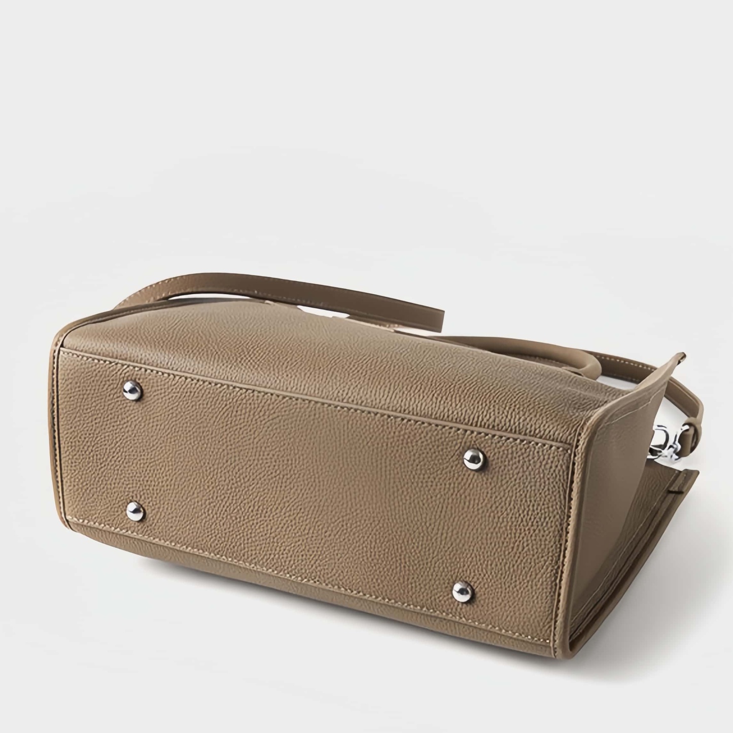 エレガント！グレー|黒|カラメル|3色•3WAY•天然の厚みのある柔らかい牛革ハンドバッグ•牛革肩掛けバッグ