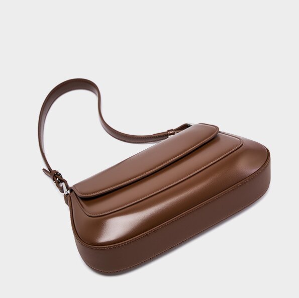 レザーエブニングバッグ|牛革ショルダーバッグ|斜め掛けバッグ