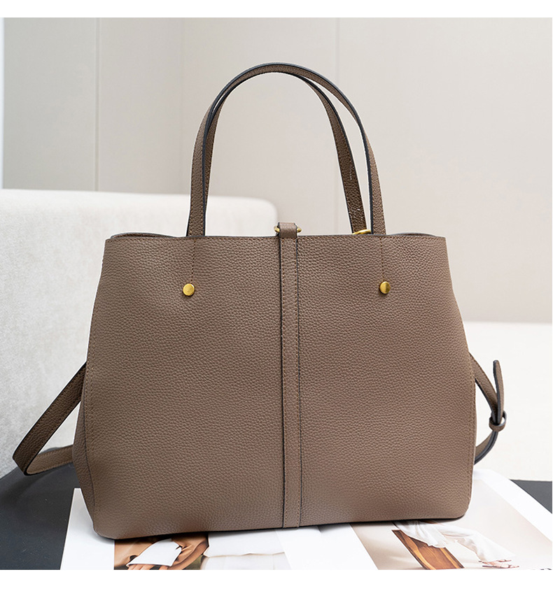 大容量牛革トートバッグ|斜め掛けバッグ|手提げバッグ|レザービジネスバッグ