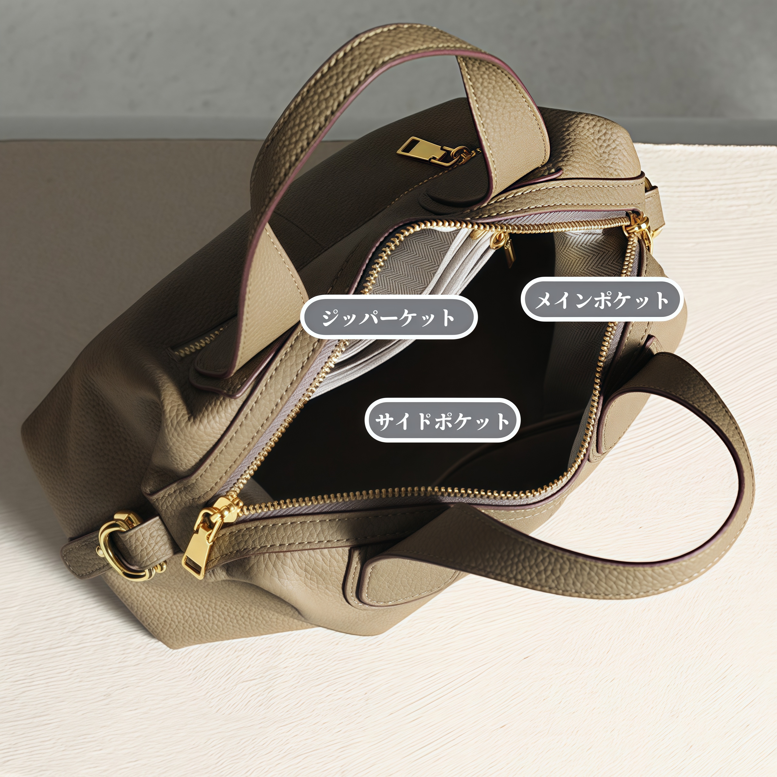 はフェミニンな魅力 ！•5色•3WAY•天然牛革ハンドバッグ•牛革ショルダーバッグ•2本の肩ベルト