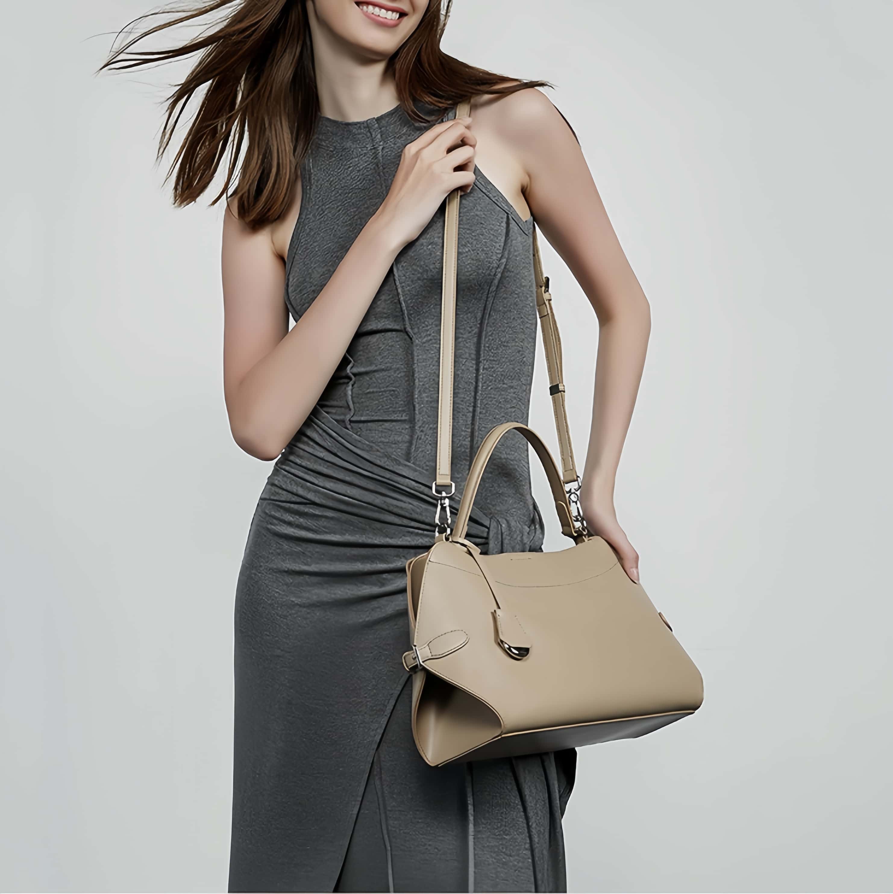 NEW ! |3WAY|牛革ハンドバッグ|牛革ショルダーバッグ| マザーバッグ