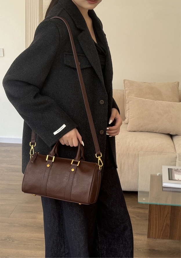 レトロな新作！•3色•3WAY•天然牛革ハンドバッグ•牛革ショルダーバッグ