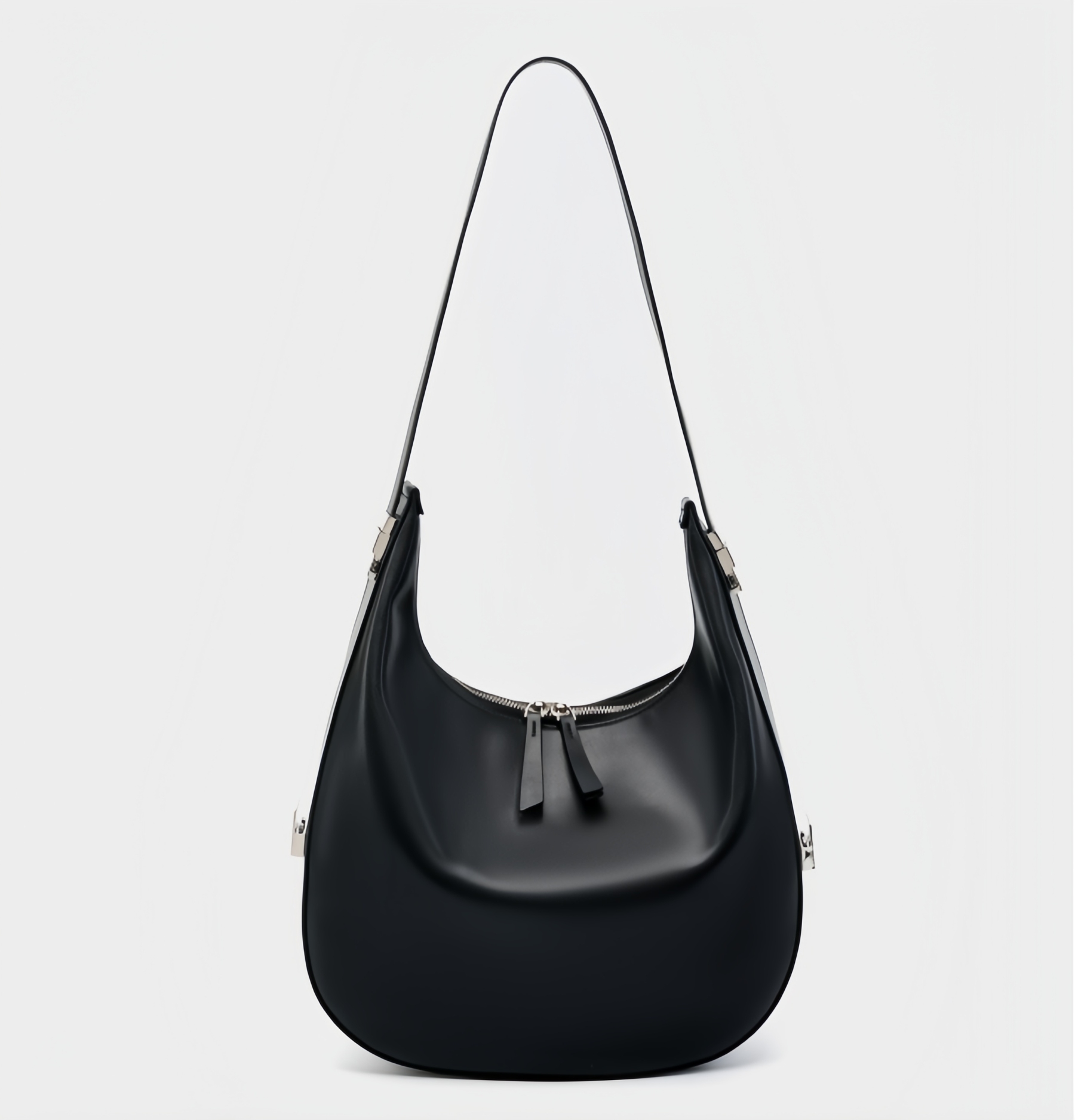 高級感たっぷり！•乳白|黒|2色•天然牛革トートバッグ •牛革シングルショルダーバッグ