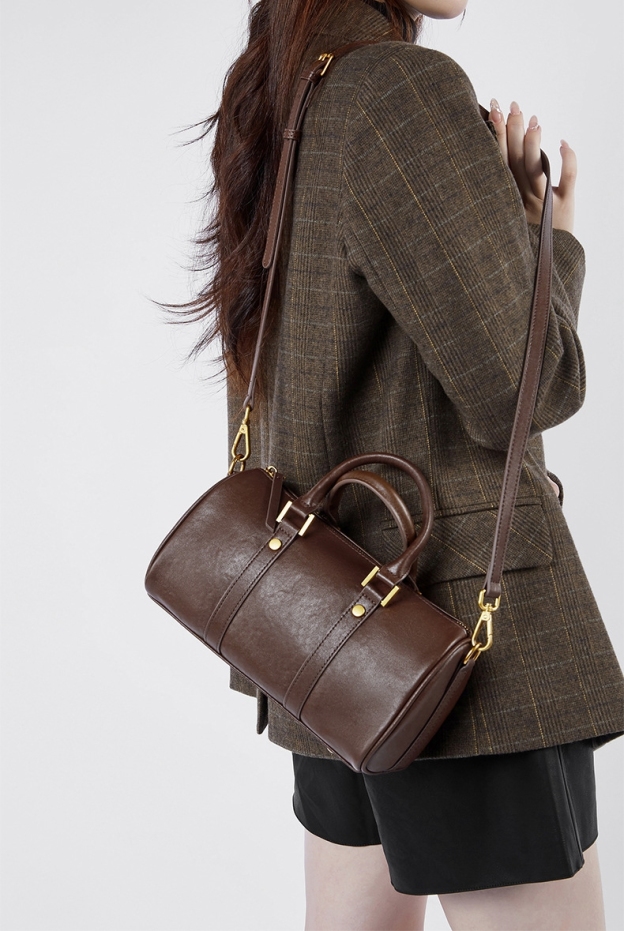 レトロな新作！•3色•3WAY•天然牛革ハンドバッグ•牛革ショルダーバッグ