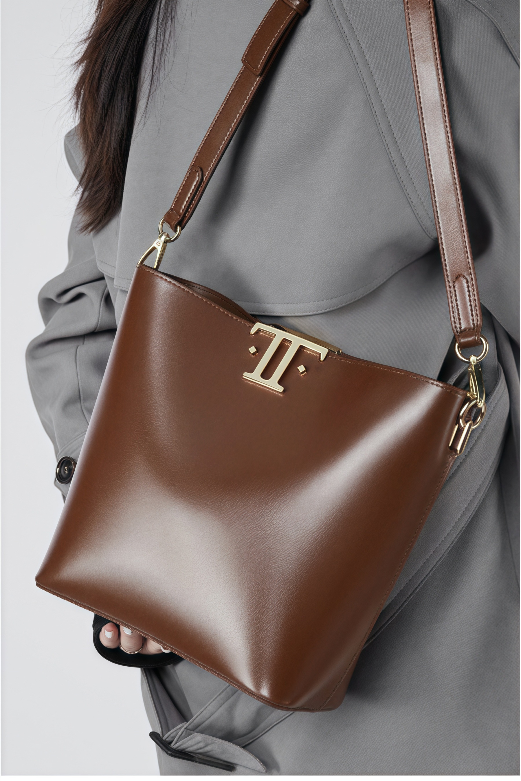 天然牛革斜ショルダーバッグ| 牛革肩掛けバッグ