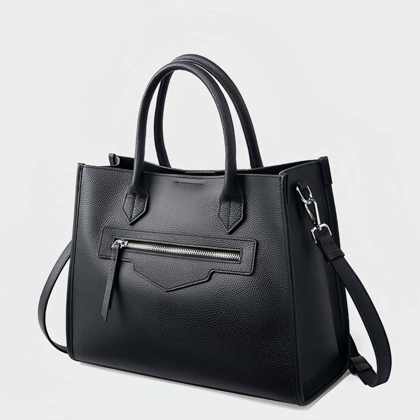 エレガント！グレー|黒|カラメル|3色•3WAY•天然の厚みのある柔らかい牛革ハンドバッグ•牛革肩掛けバッグ